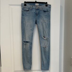 Hudson Distressed Skinny Jeans